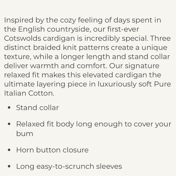 Frank & Eileen COTSWOLDS Cable Knit Cardigan M - Picture 12 of 12